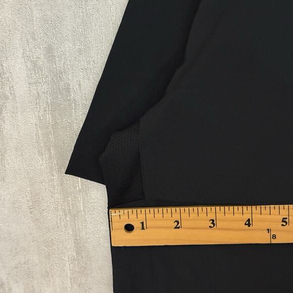 Adidas Jacket Mens Small Triple Stripe Short Sleeve Batting Windbreaker Black - Picture 13 of 14